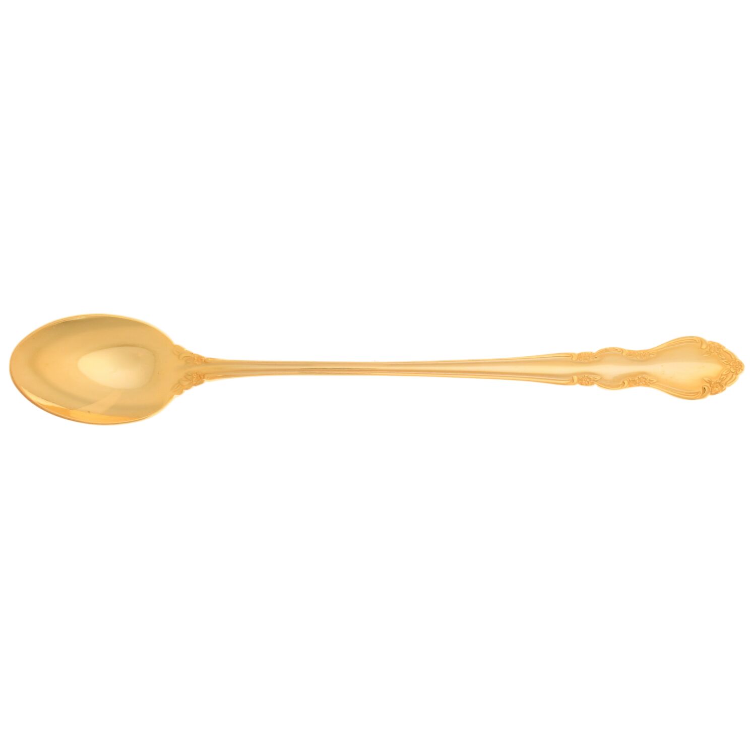 Golden Baroness (Gold Electroplate) Iced Tea Spoon by Towle Silver-1