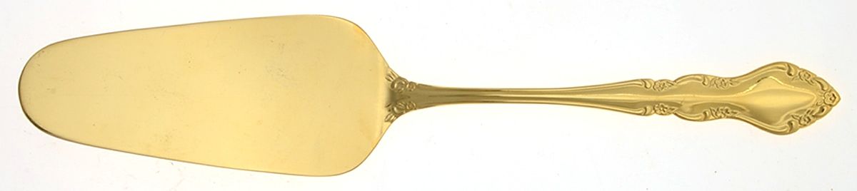 Golden Baroness (Gold Electroplate) Solid Pie Server by Towle Silver-1
