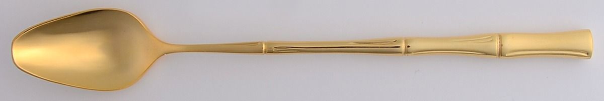 Gold Cane (Gold Electroplate) Iced Tea Spoon by Towle Silver-1