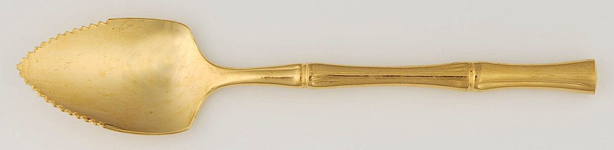 Gold Cane (Gold Electroplate) Fruit/Orange Spoon by Towle Silver-1
