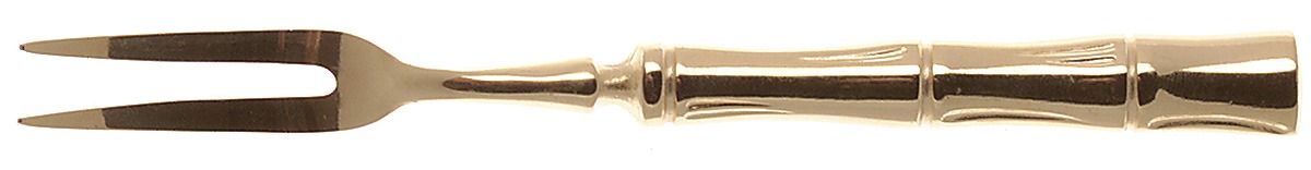 Gold Cane (Gold Electroplate) Short Handle Pickle/Olive Fork by Towle Silver-1
