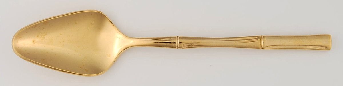 Gold Cane (Gold Electroplate) Demitasse Spoon by Towle Silver-1