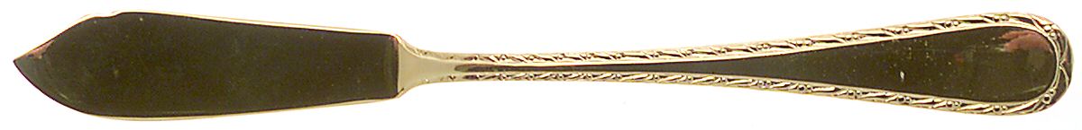 Golden Chippendale (Stainless) Flat Handle Master Butter Knife by Towle Silver-1