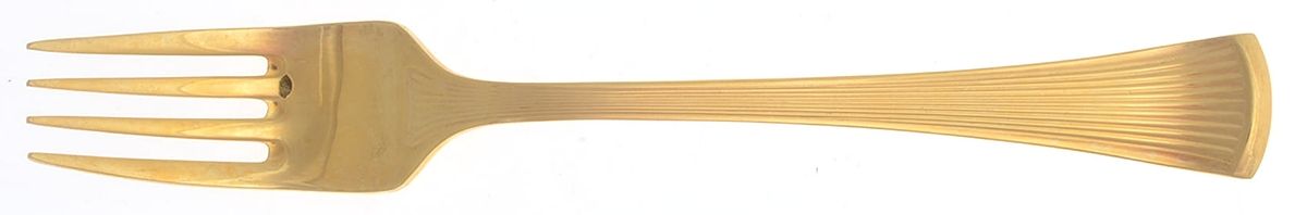 Golden Christy (Gold Electroplate) Individual Salad Fork by Towle Silver-1