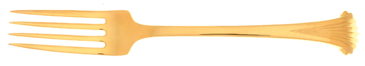 Gold Churchill (Gold Electroplate) Fork by Towle Silver-1