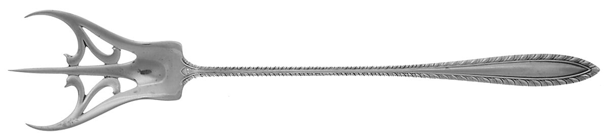 Godroon (Sterling, 1907) Large Lettuce Serving Fork by Towle Silver-1