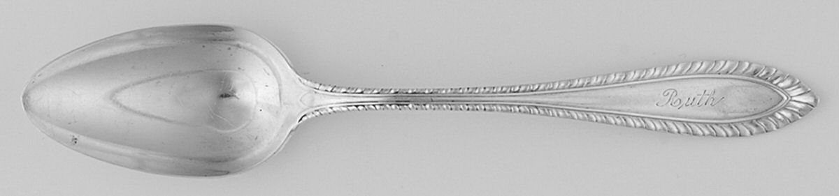 Godroon (Sterling, 1907) Monogram Teaspoon by Towle Silver-1
