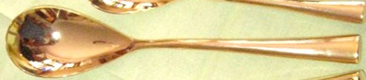 Gold Destiny (Gold Electroplate) Place/Oval Soup Spoon by Towle Silver-1