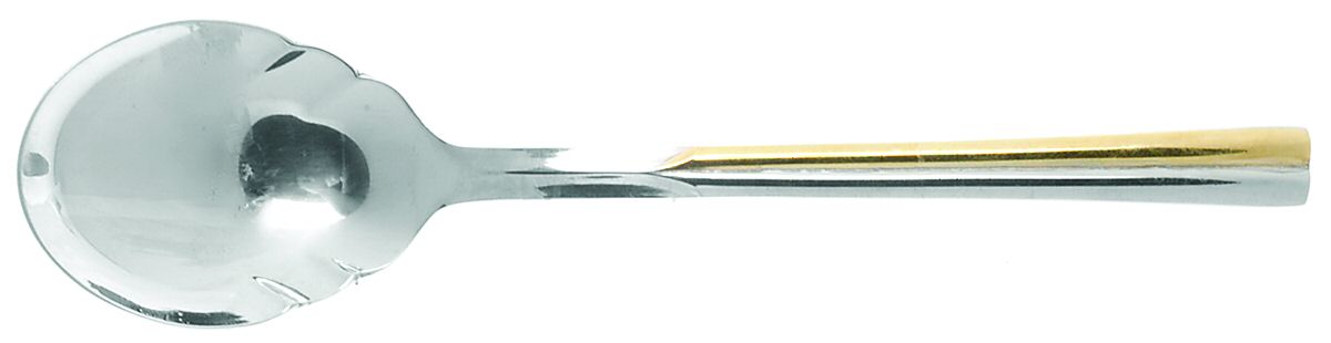 Gold Duet (Stainless) Sugar Shell Spoon by Towle Silver-1