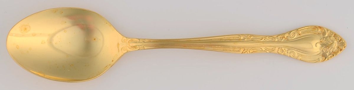 Gold Dynasty (Gold Electroplate) Place/Oval Soup Spoon by Towle Silver-1