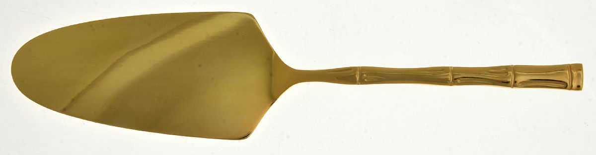 Gold Lotte (Gold Electroplate) Solid Pie Server by Towle Silver-1