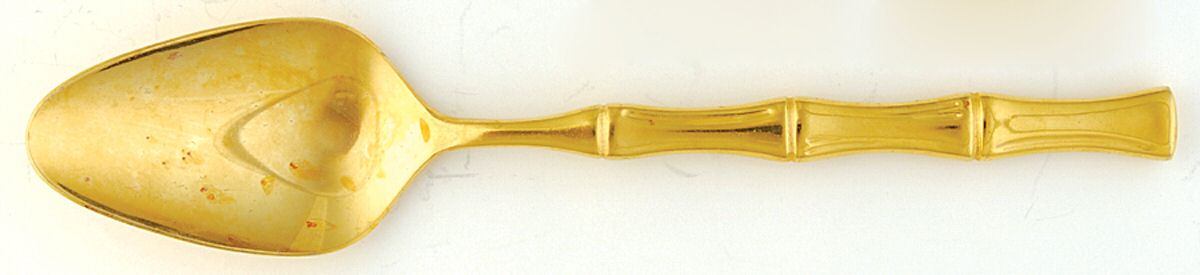 Gold Lotte (Gold Electroplate) Place/Oval Soup Spoon by Towle Silver-1