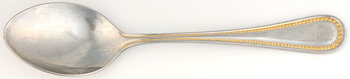 Gold Manchester (Stainless-Gold Accent) Place/Oval Soup Spoon by Towle Silver-1