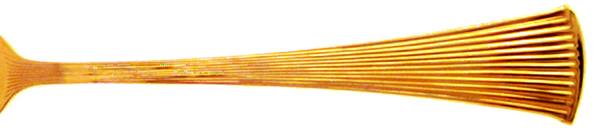 Gold Peacock (Gold Electroplate) Fork by Towle Silver-1