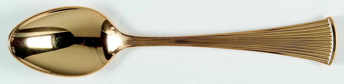 Gold Peacock (Gold Electroplate) Teaspoon by Towle Silver-1