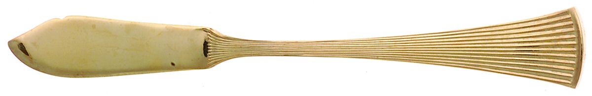 Gold Peacock (Gold Electroplate) Flat Handle Master Butter Knife by Towle Silver-1