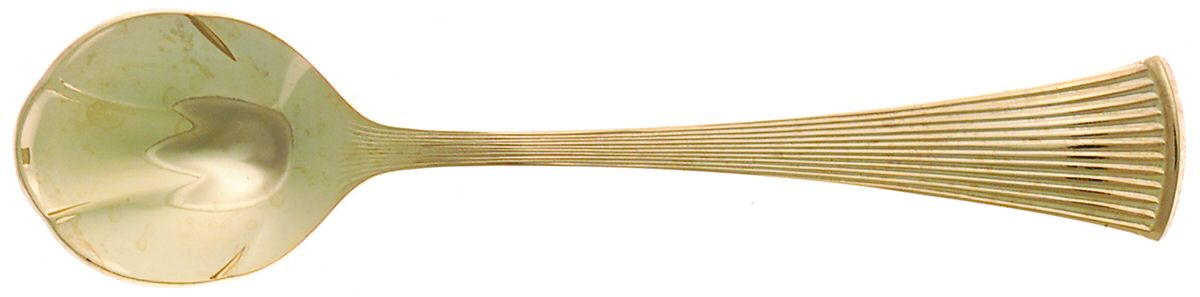 Gold Peacock (Gold Electroplate) Sugar Shell Spoon by Towle Silver-1