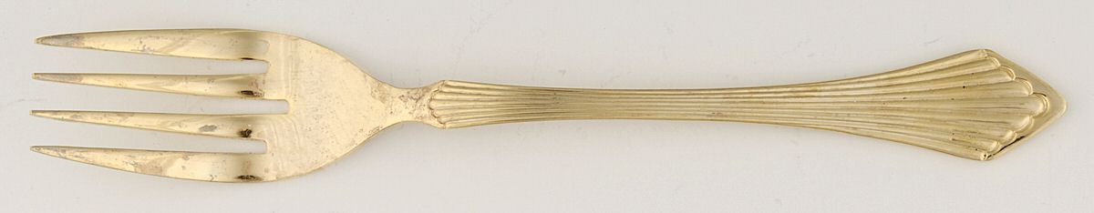 Golden Primavera (Gold Electroplate) Individual Salad Fork by Towle Silver-1