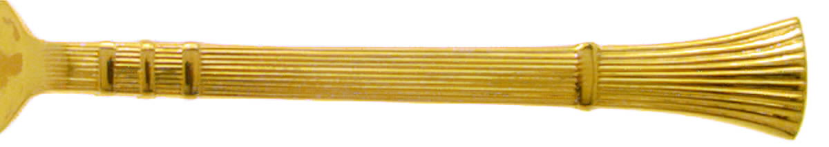 Golden Reed (Gold Electroplate) Fork by Towle Silver-1