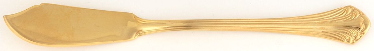 Gold Stratford (Supreme Ctlry) Flat Handle Master Butter Knife by Towle Silver-1
