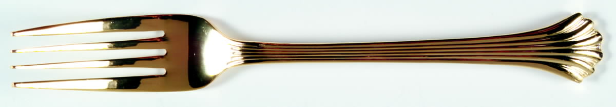 Gold Tiara (Gold Electroplate) Fork by Towle Silver-1