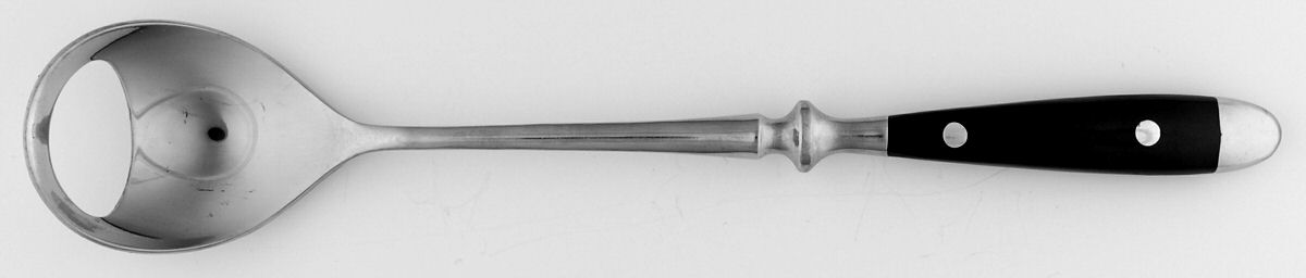 Gourmet-Black (Stainless) Solid Salad Serving Fork by Towle Silver-1