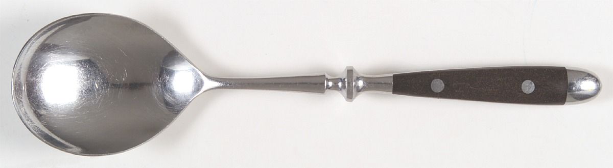 Gourmet-Black (Stainless) Solid Smooth Casserole Spoon by Towle Silver-1