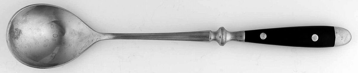 Gourmet-Black (Stainless) Solid Salad Serving Spoon by Towle Silver-1