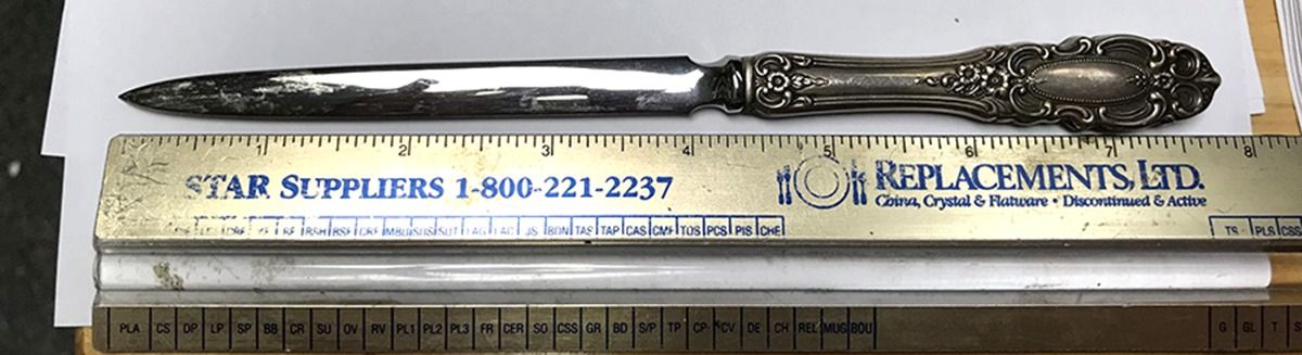 Grand Duchess (Sterling, 1973) Letter Opener with Stainless Blade by Towle Silver-1