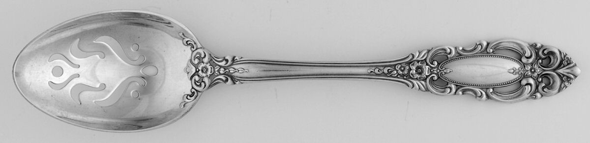 Grand Duchess (Sterling, 1973) Pierced Tablespoon (Serving Spoon) CM by Towle Silver-1