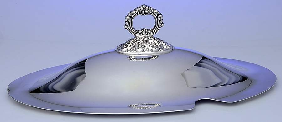 Grand Duchess (Silverplate, Hollowware) Lid for Oval Buffet Server by Towle Silver-1