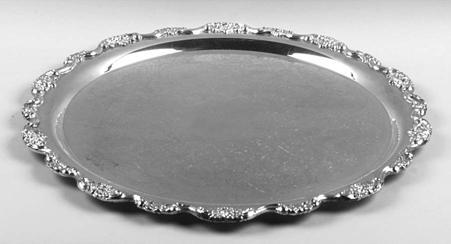 Grand Duchess (Silverplate, Hollowware) Round Tray For Punch Bowl by Towle Silver-1