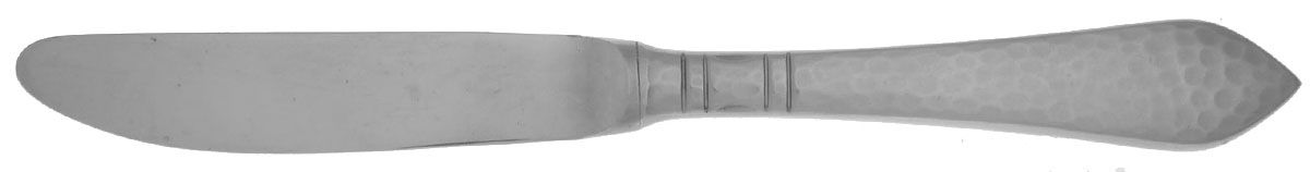 Hammered Antique (Stainless) Modern Hollow Butter Spreader (Stainless) by Towle Silver-1