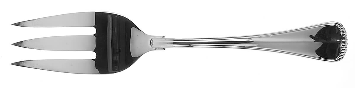 Hamilton (Silverplate, 1977) Large Solid Cold Meat Serving Fork by Towle Silver-1