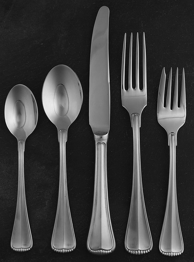 Hamilton (Stainless, Germany) 5 Piece Place Setting by Towle Silver-1
