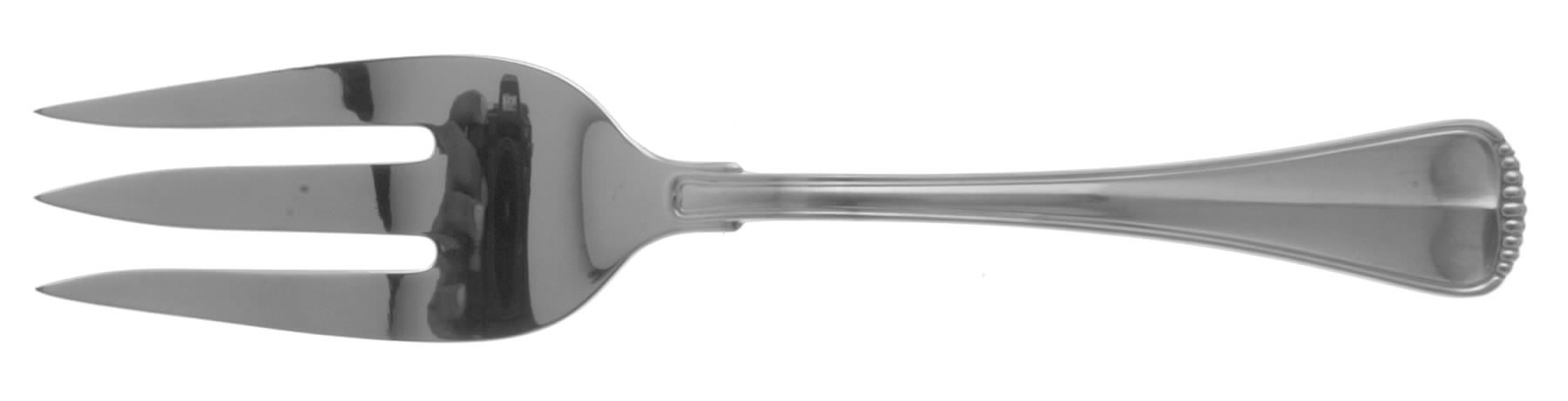 Hamilton (Stainless, Germany) Large Solid Cold Meat Serving Fork by Towle Silver-1