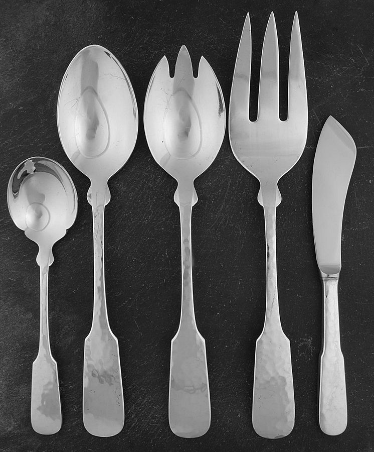 Hammersmith (Silverplate, 1977) 5 Piece Hostess Set by Towle Silver-1