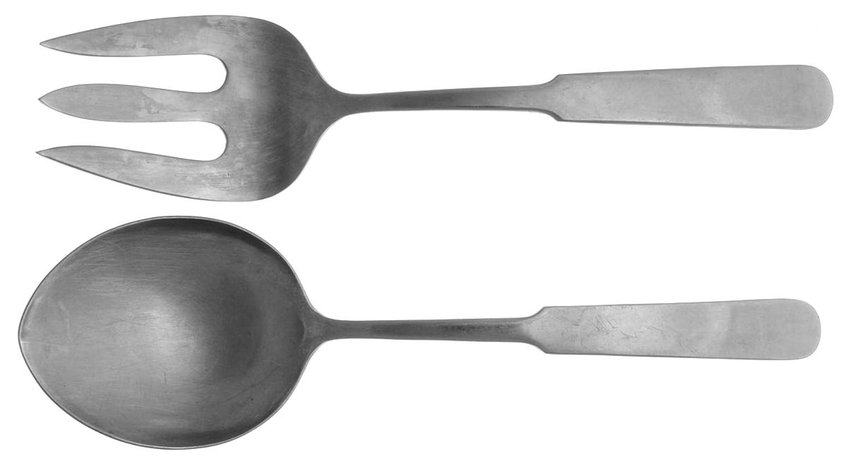 Heritage (Stainless, Germany or Korea) (2 Pc) Solid Salad Set by Towle Silver-1