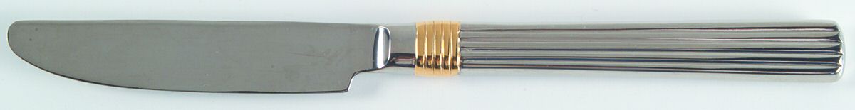 Intervale Gold (Stainless, Gold Accent) New French Hollow Knife by Towle Silver-1