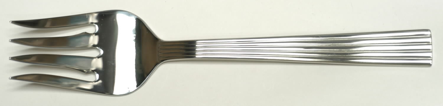 Ionic (Stainless) Medium Solid Cold Meat Serving Fork by Towle Silver-1