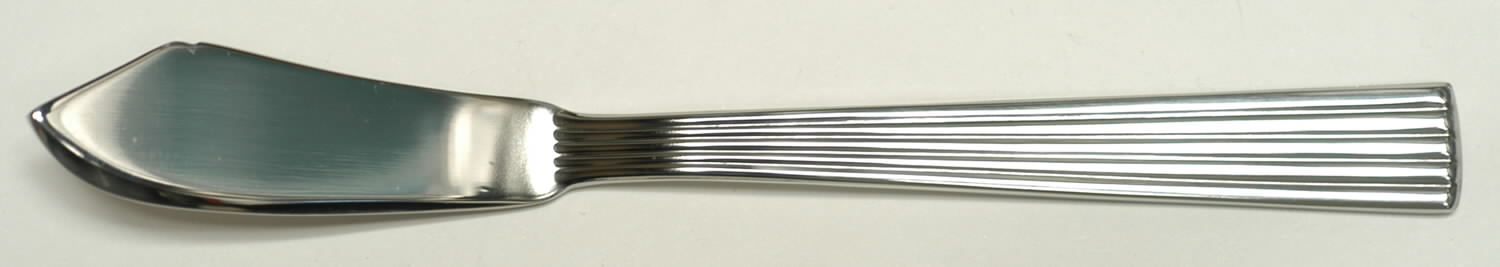 Ionic (Stainless) Flat Handle Master Butter Knife by Towle Silver-1