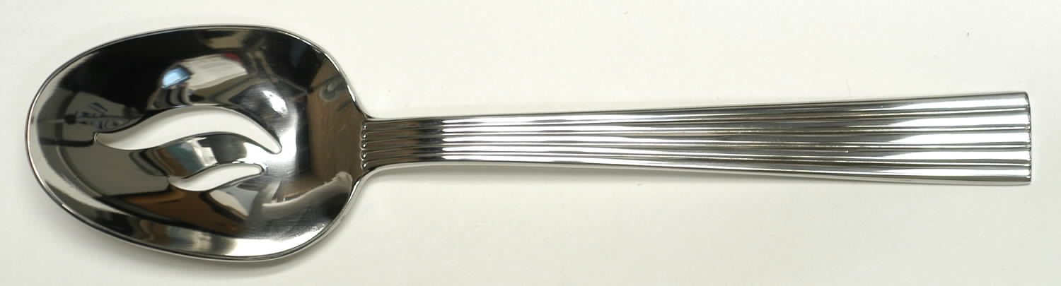 Ionic (Stainless) Pierced Tablespoon (Serving Spoon) by Towle Silver-1