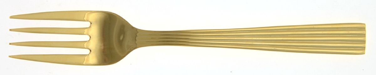 Ionic-Gold (Gold Electroplate) Small Individual Salad Fork by Towle Silver-1