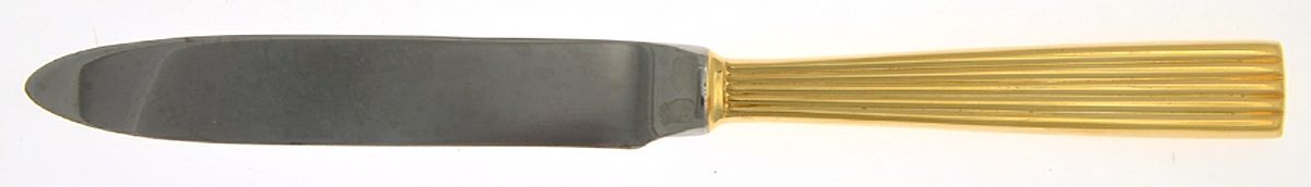 Ionic-Gold (Gold Electroplate) New French Hollow Knife by Towle Silver-1