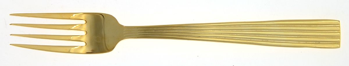 Ionic-Gold (Gold Electroplate) Fork by Towle Silver-1