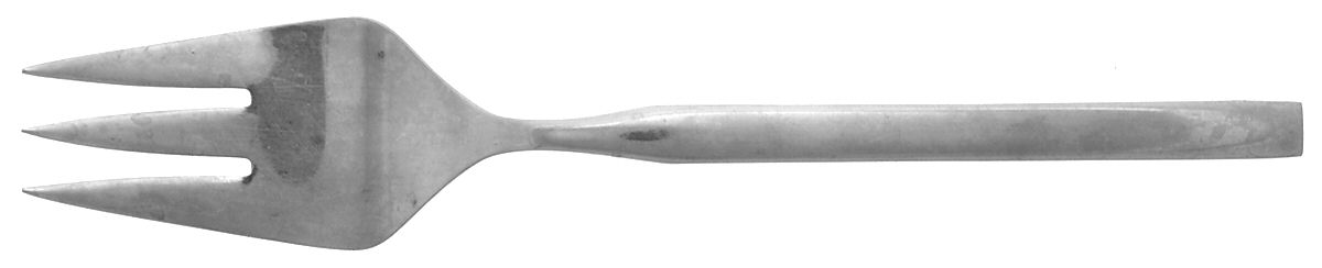 Isis (Stainless) Large Solid Cold Meat Serving Fork by Towle Silver-1