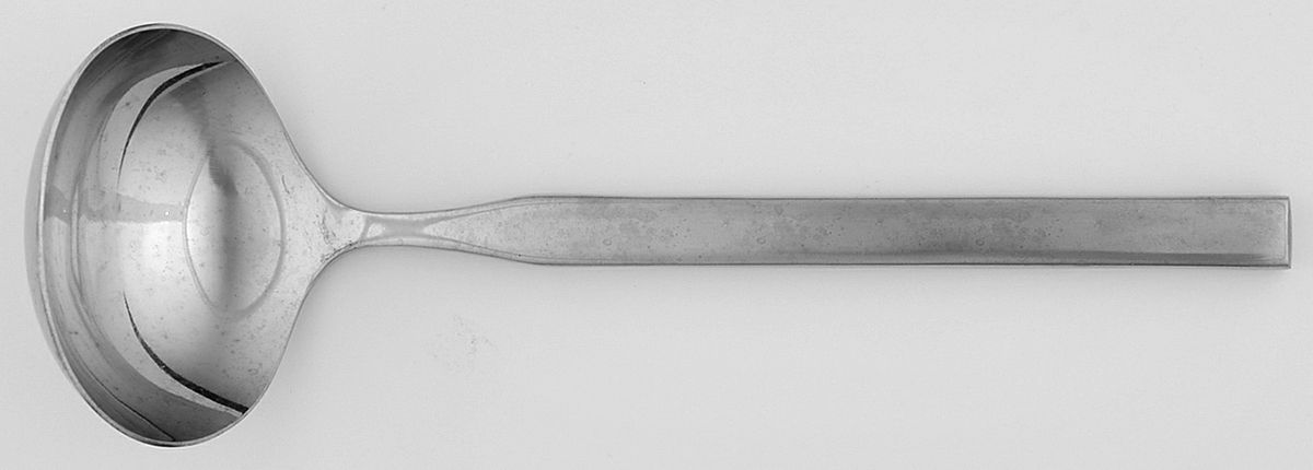 Isis (Stainless) Solid Gravy Ladle by Towle Silver-1