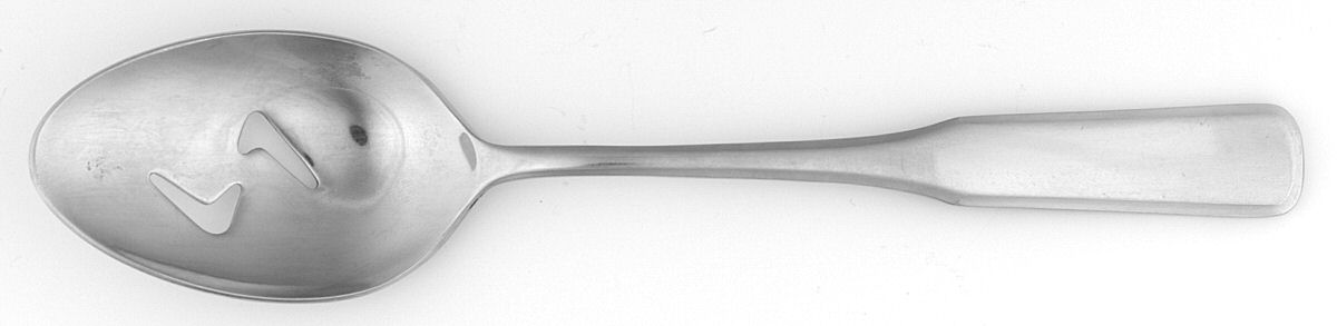 John Smythe (Stainless) Pierced Tablespoon (Serving Spoon) by Towle Silver-1