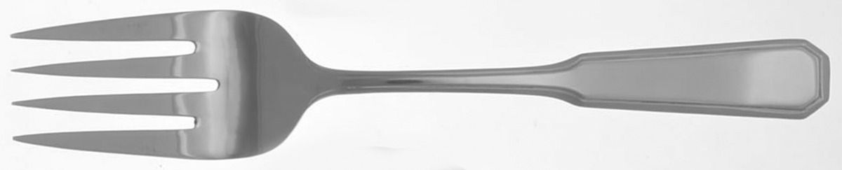 Kensington (Stainless) Large Solid Cold Meat Serving Fork by Towle Silver-1