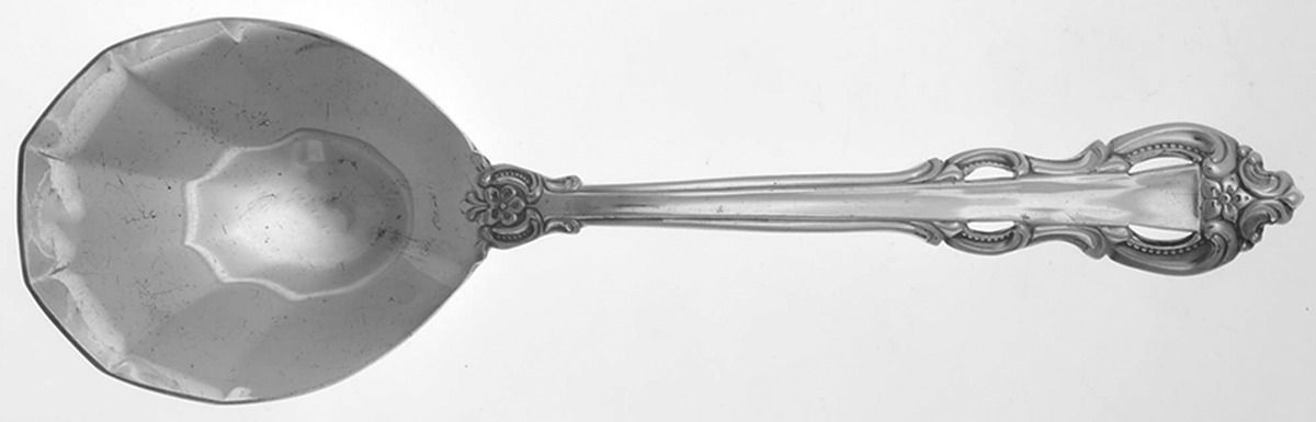 King Arthur (Stainless) Solid Shell Casserole Spoon by Towle Silver-1